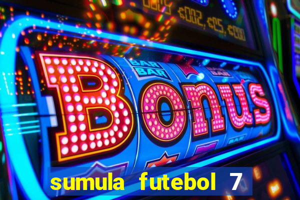 sumula futebol 7 society excel